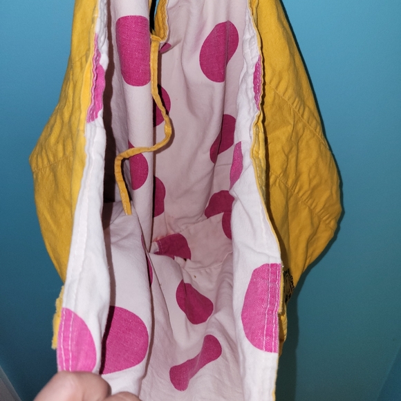 PINK Victoria's Secret Yellow Cotton Tote Yellow - Picture 5 of 7